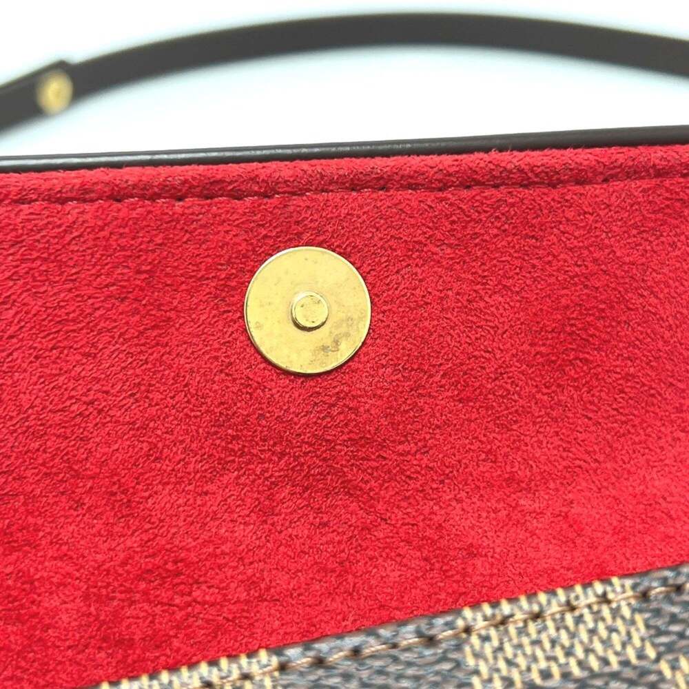 LOUIS VUITTON Authentic Brown Damier Canvas Pochette Hobo Bag - Picture 12 of 16